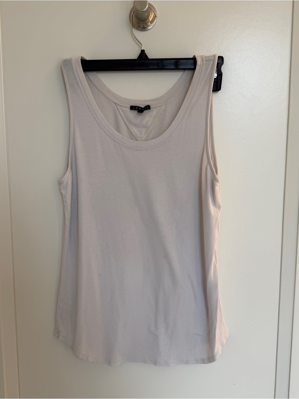 Theory Clem Ribbed Viscose Tank